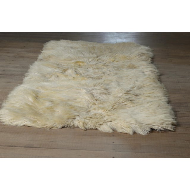 Rare genuine alpaca rug A vintage piece with authentic charm, thick and warm. Its natural hues add character to both...
