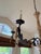 Spanish Colonial Style Iron & Carved Wood Five-Light Chandelier For Sale - Image 4 of 9
