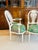 20th-Century Louis XVI Style Neoclassical Armchairs, Newly Reimagined – Thibaut Katsura in Emerald For Sale - Image 4 of 12