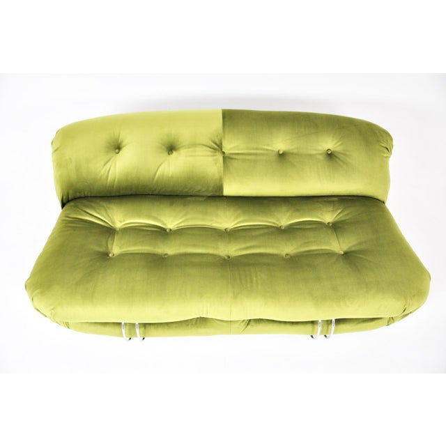 Metal Soriana Sofa by Afra & Tobia Scarpa for Cassina, 1970s For Sale - Image 7 of 12