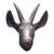 ​Vintage Hollywood Regency Solid Brass Antelope Gazelle Head Wall Mount – Karl Springer Style For Sale