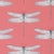 Harlequin Demoiselle Wallpaper in Coral/Mint - a Sample For Sale