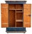 Mid 19th Century Antique Blue Painted Cupboard, 1850 For Sale - Image 5 of 18