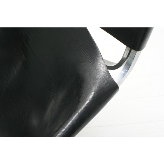 First Edition Leather F444 Cantilever Lounge Chair by Pierre Paulin for Artifort, 1960s For Sale - Image 10 of 18