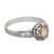 1930s French Art Deco 1.31 Carat Fancy Brown Diamond Platinum Engagement Ring, Size 7.75 For Sale - Image 4 of 6