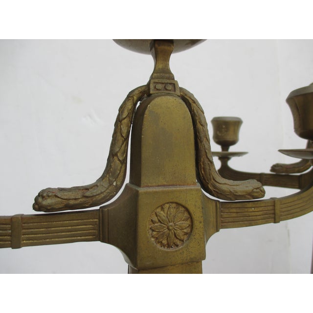 Vienna Secession Bronze Candlesticks - A Pair of 2 For Sale - Image 12 of 12