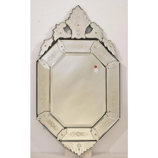 Antique Venetian Mirror with Glass Fram, 20th Century For Sale - Image 10 of 10