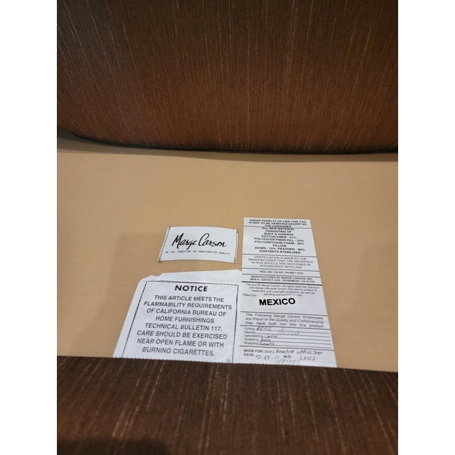 Textile Swivel Marge Carson Lana Chair and a Half For Sale - Image 7 of 7