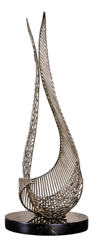 Bob Bennett, Untitled Abstract Dynamic Sculpture, 1979, Brass Wire