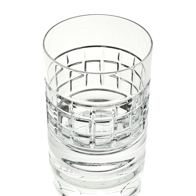 Transparent Waterford London Irish Crystal Double Old Fashioned Glass 4" For Sale - Image 8 of 9