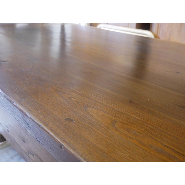 Antique Rectangular Table in Elm, Italy, Early 19th Century For Sale - Image 11 of 13