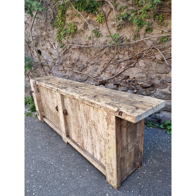 Antique French Pine Workbench, 1900s For Sale - Image 9 of 18