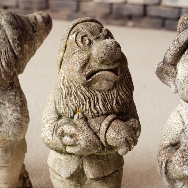 19th Century French Stone Seven Dwarfs Statues (Set of 7) For Sale In Birmingham - Image 6 of 9