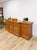 Antique Style Oak Office Credenza With Locking Doors and Finished Back For Sale - Image 12 of 17