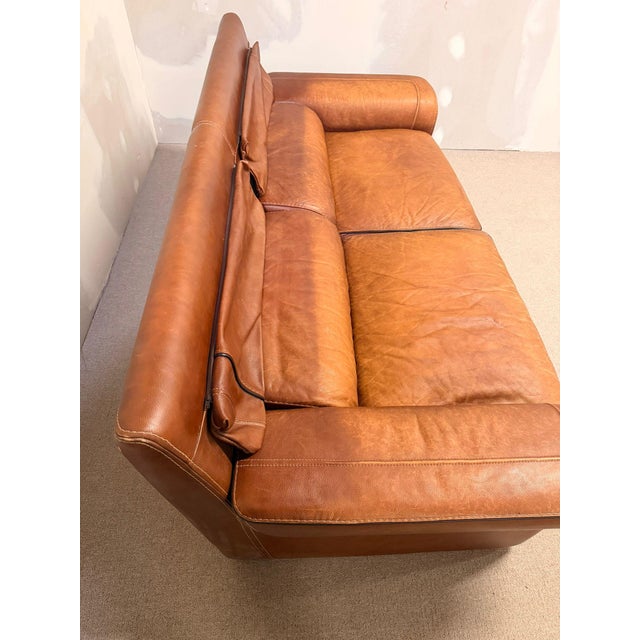 Vintage Leather Sofa by Josef Gobet, 1970s For Sale - Image 15 of 16