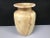 Beautiful hand carved alabaster Egyptian vase. This lovely and translucent piece has remarkable depth and color that glows...