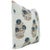 Farmhouse Block Print Viscose Linen Pillow Cover 20x20 Inch-Mohini For Sale - Image 3 of 5