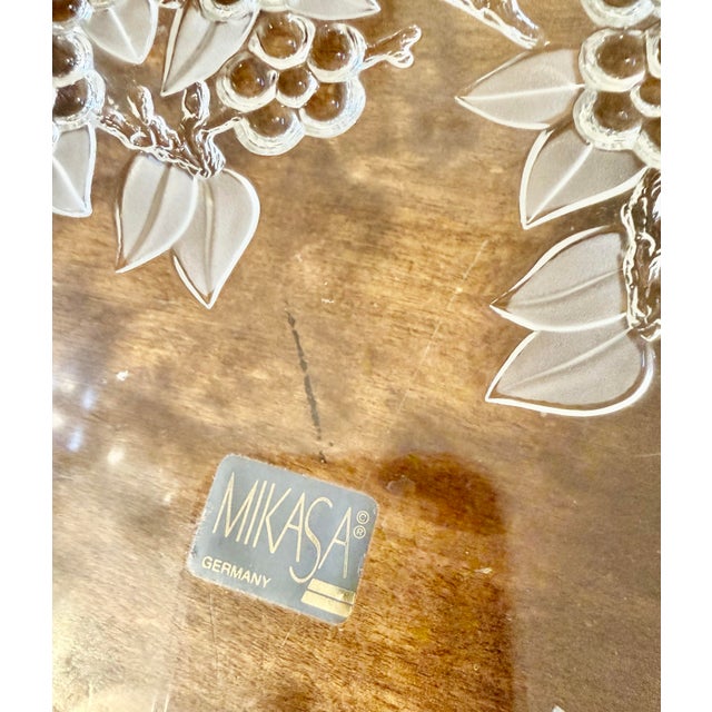 Late 20th Century Mikasa Walther Carmen Crystal Cake Plate For Sale - Image 10 of 12