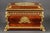 A large louis xv style rosewood veneered casket with gilt bronze mountings. The box has a gilt rosewood veneer on all...