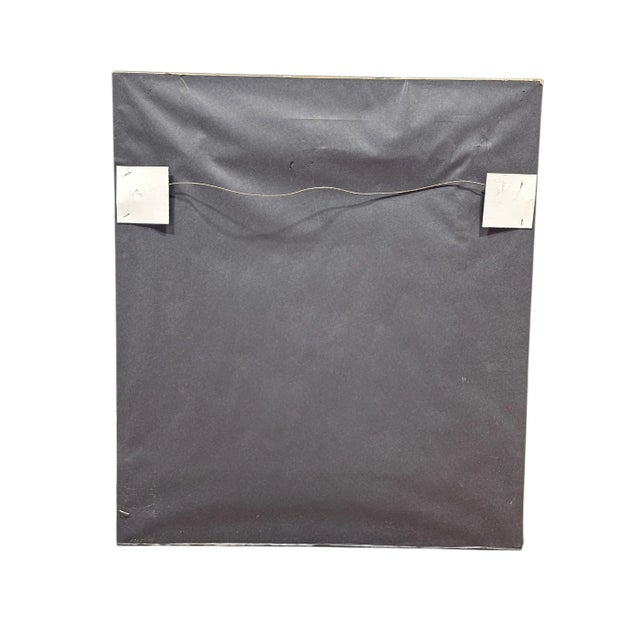 1970s Vintage Abstract Oil Painting on Canvas Signed by a Modernist Art For Sale - Image 5 of 5