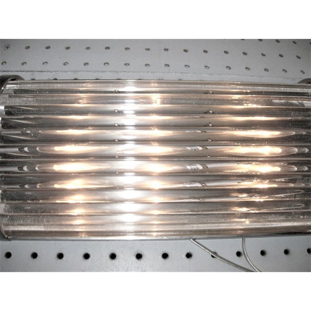 Silver French Modernist Long Tubular Sconces by Petitot - a Pair For Sale - Image 8 of 13