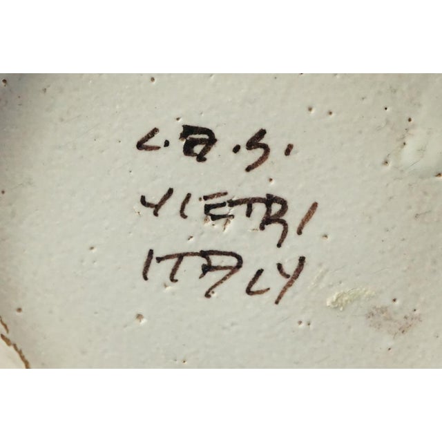 Early 1900s Century ceramic vase by Guido Gambone from CAS Vietri manufacturing, Vietri, Italy For Sale - Image 15 of 16