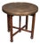 Vintage Campaign Table, Middle Eastern, Beech, Brass, Berber, Folding, Art Deco For Sale