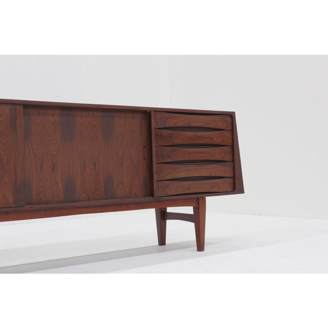 Brown Vintage Danish Sideboard, 1960s For Sale - Image 8 of 11