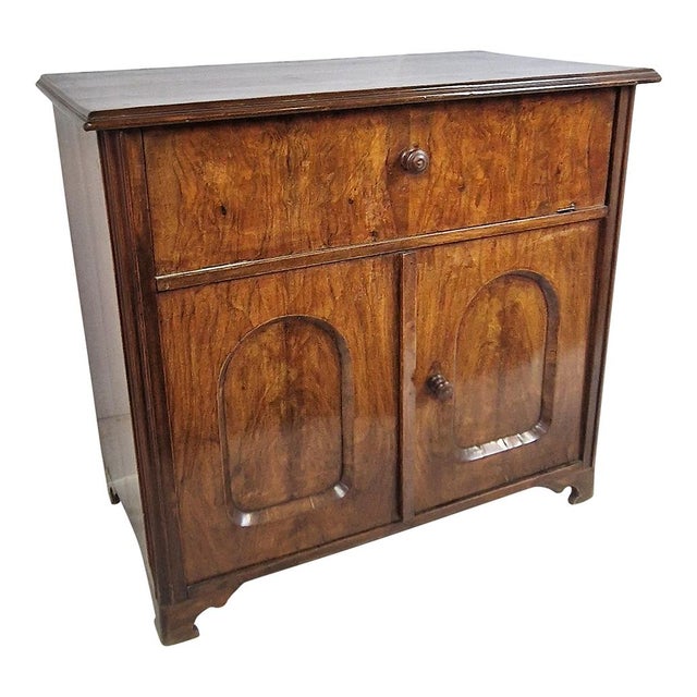 Two-Door Walnut Sideboard For Sale - Image 3 of 11