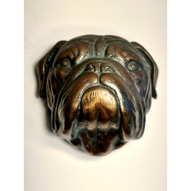 Mid 20th Century Solid Bronze Door Knocker For Sale - Image 4 of 12