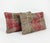 Mid-Century Modern Anatolian Lumbar Rug Pillow Cover 16'' X 24'' - Set of Two For Sale - Image 3 of 4