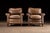 Pair of Vintage Leather Club Lounge Chairs For Sale - Image 4 of 8