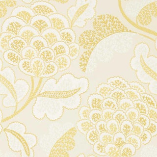 Harlequin Flourish Wallpaper in First Light/Nectar For Sale