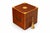 Victorian Sheraton Revival Mahogany Decanter Box with Atlantis Decanters, 1800s, Set of 5 For Sale - Image 6 of 9
