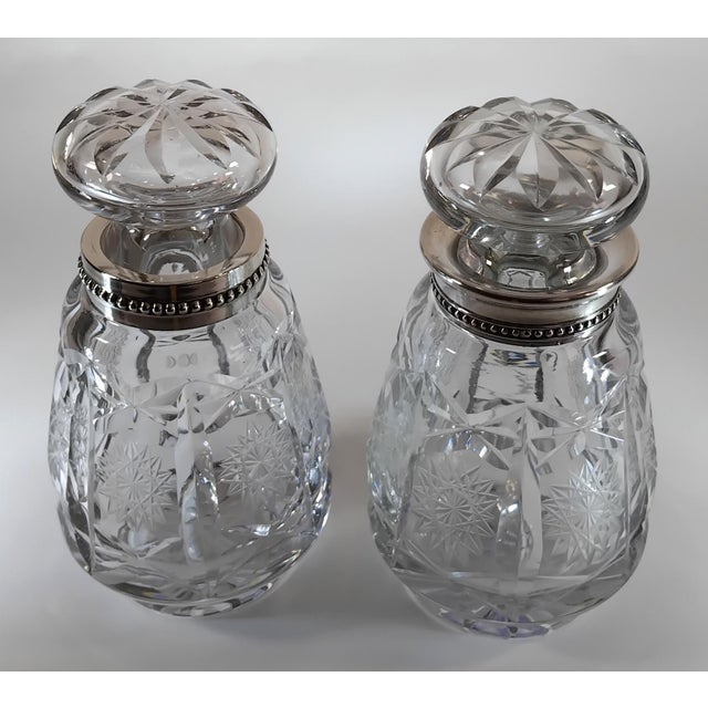 1950s Perfum Bottle and Cotton Balls Holder For Sale - Image 4 of 6