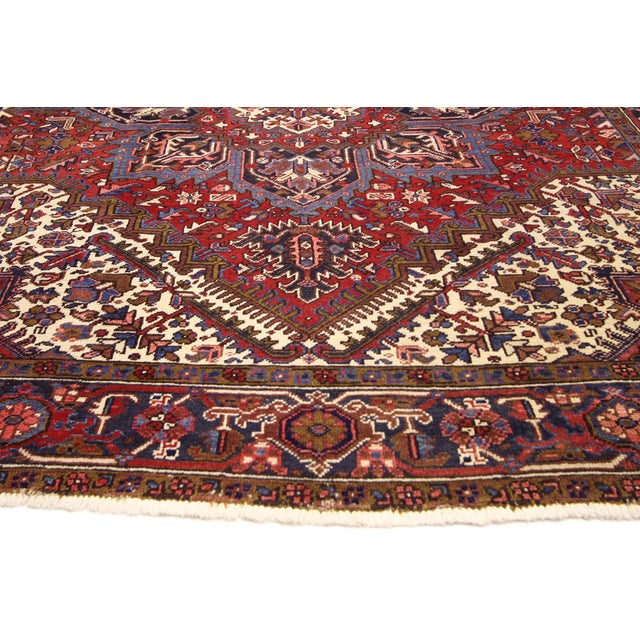 Mid 20th Century Vintage Persian Heriz Rug - 06'08 X 08'05 For Sale - Image 5 of 7