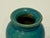 Mid-Century Modern Hand Thrown Signed Teal Blue Glossy Ceramic Vase Pottery From Basel Switzerland For Sale - Image 3 of 7