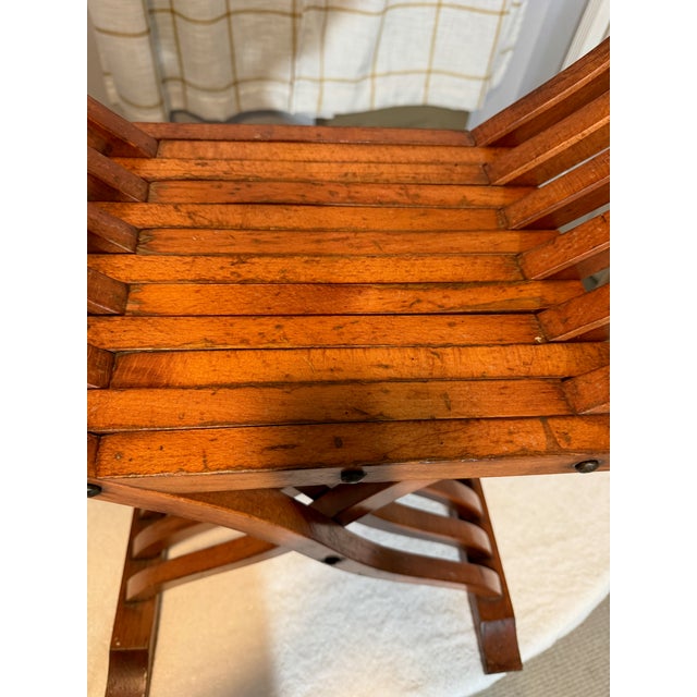 Italian Renaissance Savonarola Dante Master Chair Hand Carved Vintage Folding For Sale In Naples, FL - Image 6 of 13