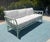 Hollywood Regency Vintage Faux Bamboo Patio Set by Meadowcraft, Chippendale Details and Sunbrella Cushions For Sale - Image 3 of 18