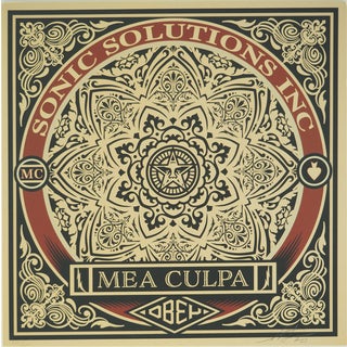 Shepard Fairey, Mea culpa, Lithograph For Sale