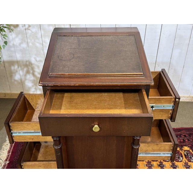 English Mahogany Music Stand, 1950s For Sale - Image 10 of 14