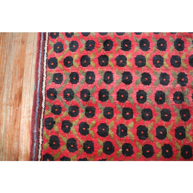 Zabihi Collection Red Vintage Turkish Kars Rug - 6'6" x 9' For Sale In New York - Image 6 of 12