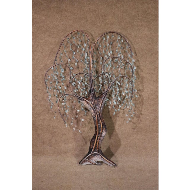 Metal Mid 20th Century Metal Tree Wall Art For Sale - Image 7 of 7