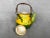 Decorative Ceramic Melon Fruit Teapot With Bamboo Handle For Sale In New York - Image 6 of 13