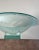 Monumental Art Glass Platter With Frosted Motif, on Plinth, Late 20th Century For Sale - Image 11 of 12