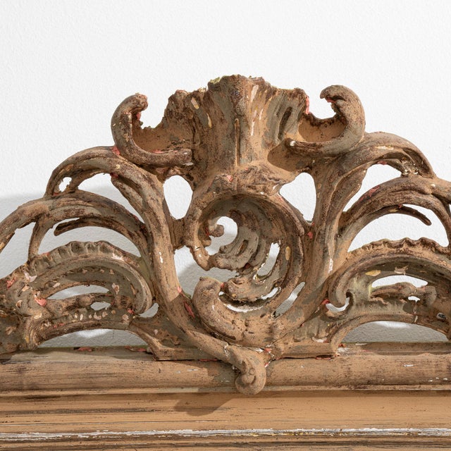French 19th Century France Cream Wood Full-length & Floor Mirrors For Sale - Image 3 of 10