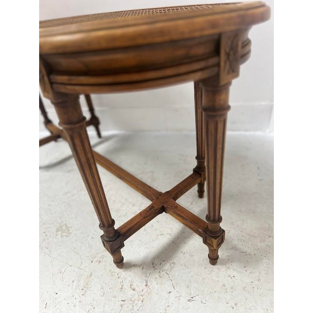 Louis XVI Style Beechwood Bed Bench, 20th Century For Sale - Image 4 of 13