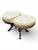 Neoclassical 19th-C. French Neoclassical Painted & Giltwood Stools / Ottomans - Pair For Sale - Image 3 of 6
