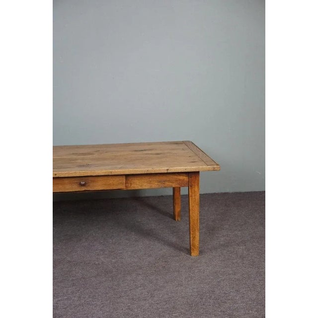 This sturdy coffee table full of character and appearance. This coffee table has a drawer a nice color with a striking...