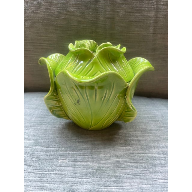 French Original Jean Roger Lettuce Tureen For Sale - Image 3 of 9
